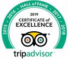 Trip Advisor Hall of Fame Award