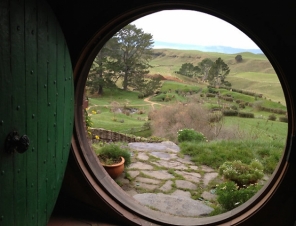 Hobbit Hole view from inside