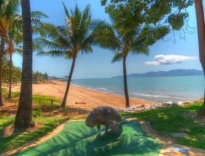 Townsville beach and hotels